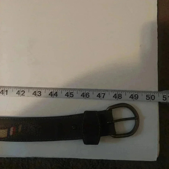 MEN'S WESTERN LEATHER BELT AZTEC DESIGN Size 40 - Picture 4 of 9